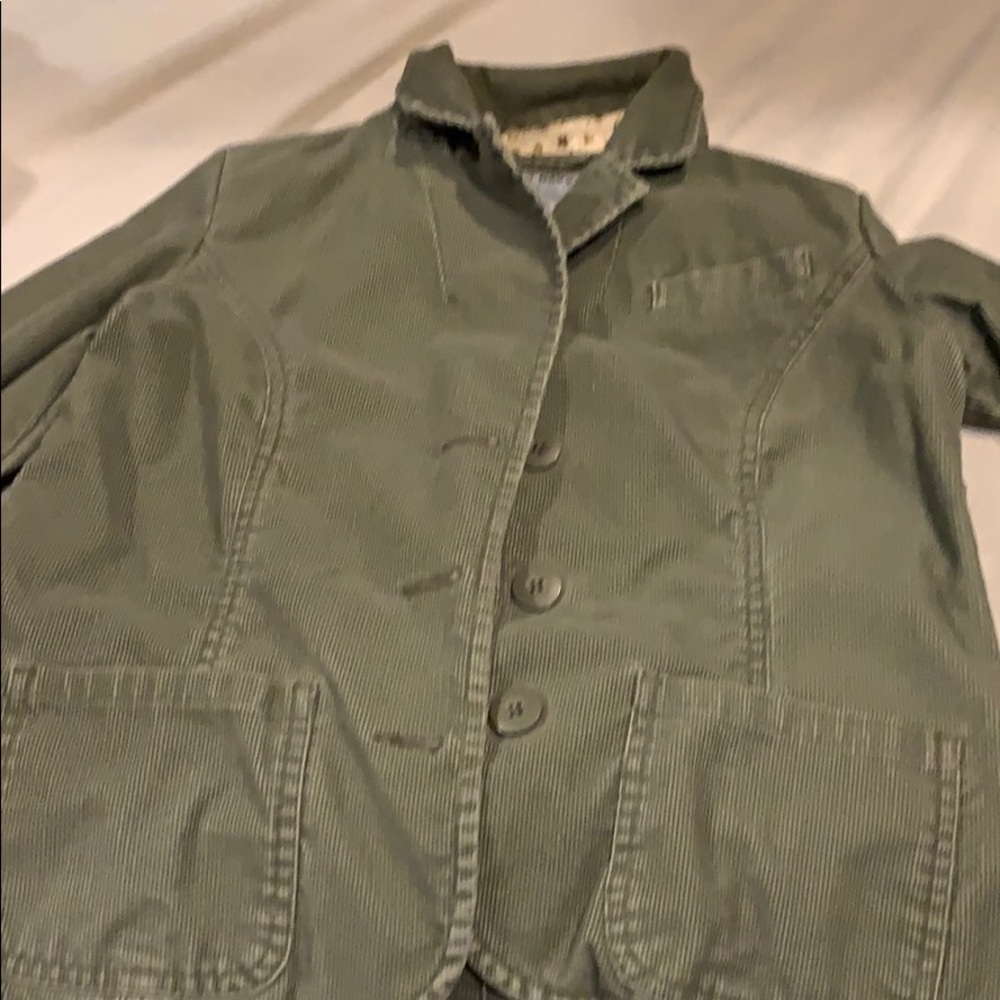 Corduroy green jacket